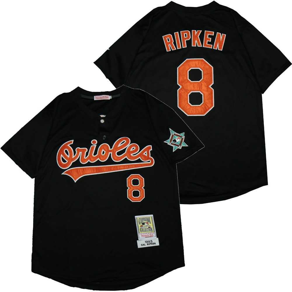 Orioles 8 Cal Ripken Jr Black 1993 Cooperstown Collection Jersey,We sell and wholesale Orioles 8 Cal Ripken Jr Black 1993 Cooperstown Collection Jersey on line form chian!